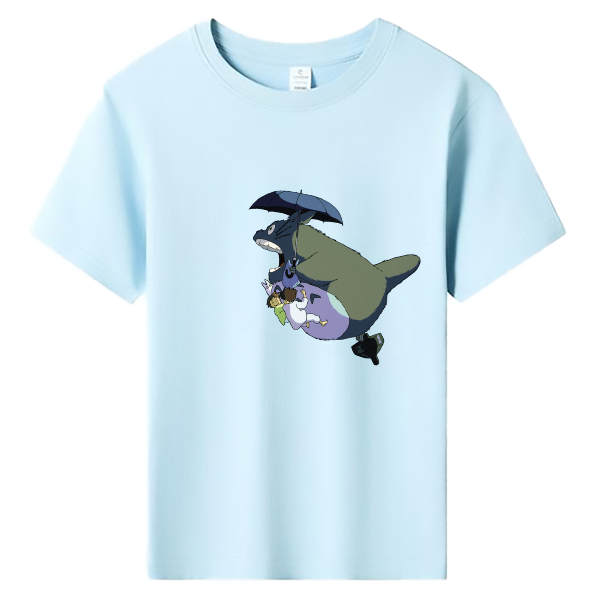 （画像用） となりのトトロ 草壁メイ 草壁サツキ My Neighbor Totoro Satsuki Kusakabe Mei Kusakabe 綿100％キッズTシャツ（フロントプリント）